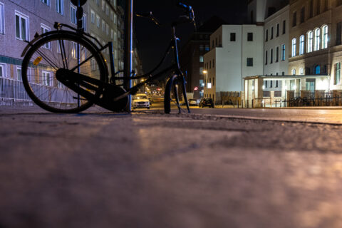 Ebertbrücke in Berlin bei Nacht