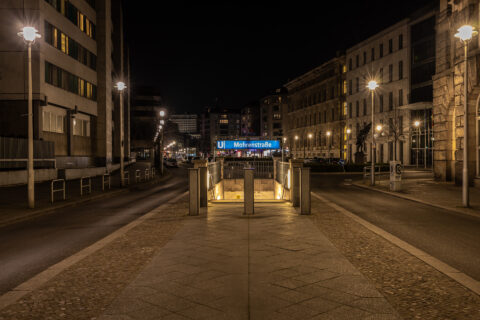U Bahnhof Mohrenstraße Eingang in Berlin Mitte