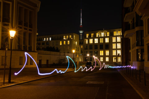 Lightpainting in Berlin