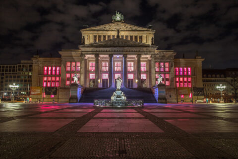 Schauspielhaus Berlin bei Nacht