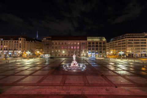 Gendarmenmarkt Berlin bei Nacht - Fotograf: Peter Pfeiffer