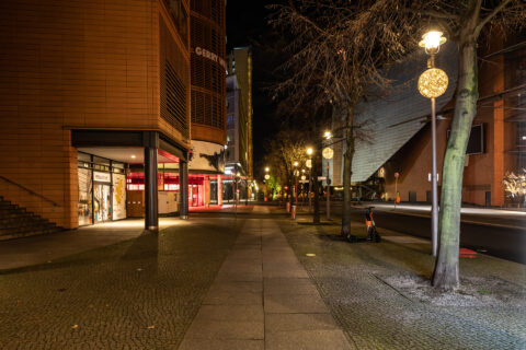Potsdamer Platz in Berlin bei Nacht