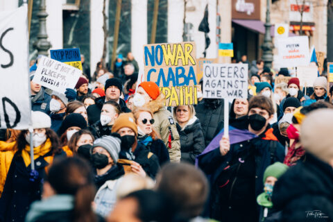 Demo in Berlin - Ukraine Krieg - Anti Kriegsdemo