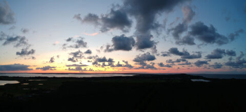 Sonnenuntergang in Ückeritz Deutschland Ostsee